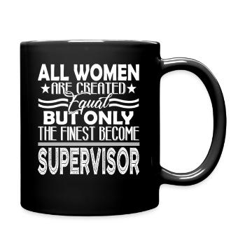 Supervisor Finest Women Become Supervisor - Full Colour Mug - black - Right