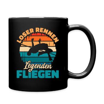 High Jump - Losers Run Legends Fly - Full Colour Mug - black - Right