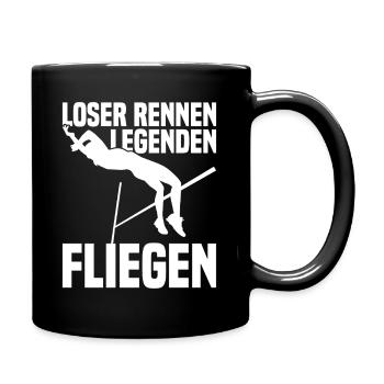 High Jump - Losers Run Legends Fly - Full Colour Mug - black - Right