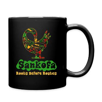 Sankofa Symbol Adinkra Ghana Black - Full Colour Mug - black - Right