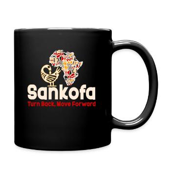 Sankofa Symbol Adinkra Ghana Black - Full Colour Mug - black - Right