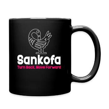 Sankofa Symbol Adinkra Ghana Black - Full Colour Mug - black - Right