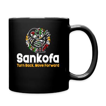 Sankofa Symbol Adinkra Ghana Black - Full Colour Mug - black - Right