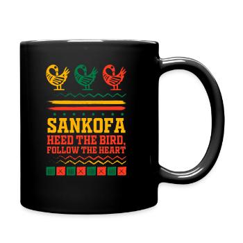 Sankofa Symbol Adinkra Ghana Black - Full Colour Mug - black - Right