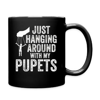Puppetry Puppeteer Puppet Puppets - Full Colour Mug - black - Right