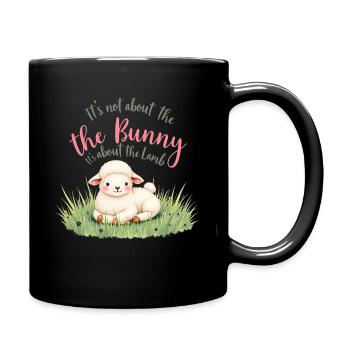 Il ne s’agit pas du lapin, il s’agit de Pâques de l’agneau - Mug uni - noir - Droite
