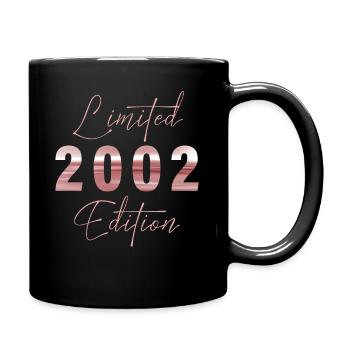 Minimalist Limited 2002 Edition Geburtstag Pastel - Tasse einfarbig - Schwarz - Rechts