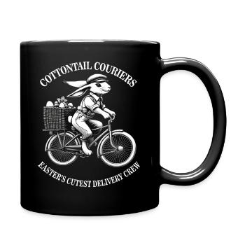 Courrier à queue de coton de Pâques Esthétique rétro - Mug uni - noir - Droite