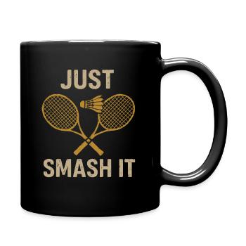 Einfach smashen! - Tasse einfarbig - Schwarz - Rechts
