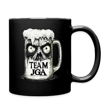 Team JGA Junggesellenabschied Bier Club Party - Tasse einfarbig - Schwarz - Rechts