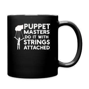 Puppetry Puppeteer Puppet Puppets - Full Colour Mug - black - Right
