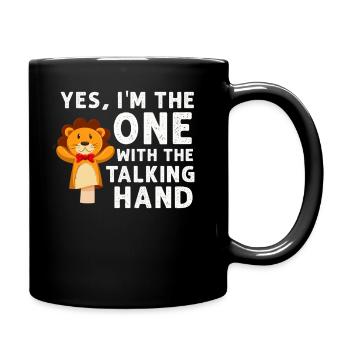 Puppetry Puppeteer Puppet Puppets - Full Colour Mug - black - Right