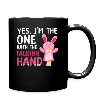 Puppetry Puppeteer Puppet Puppets - Full Colour Mug - black - Right