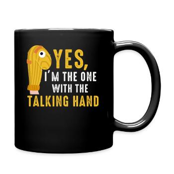 Puppetry Puppeteer Puppet Puppets - Full Colour Mug - black - Right