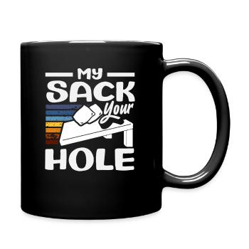 Cornhole Player My Sack Your Hole - Mug uni - noir - Droite