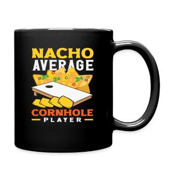 Not your average cornhole player - Full Colour Mug - black - Right