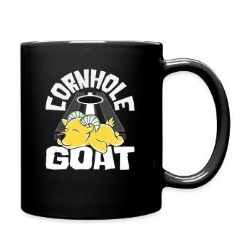 Cornhole Goat pour les joueurs de Cornhole - Mug uni - noir - Droite