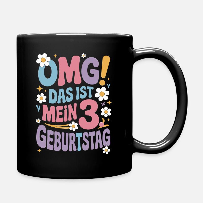 3. Geburtstag Mädchen Das Ist Mein 3. Geburtstag - Tasse einfarbig - Schwarz
