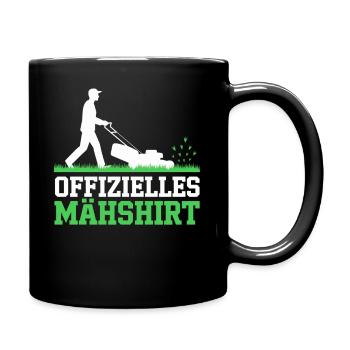 Official Mower Shirt Man Lawn Mower Lawn Grass - Full Colour Mug - black - Right