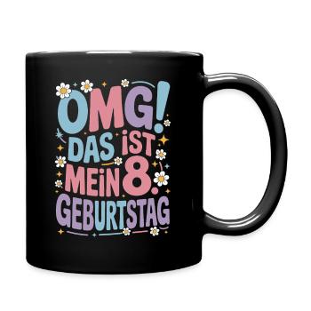 8. Geburtstag Mädchen Das Ist Mein 8. Geburtstag - Tasse einfarbig - Schwarz - Rechts