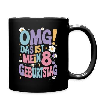 8. Geburtstag Mädchen Das Ist Mein 8. Geburtstag - Tasse einfarbig - Schwarz - Rechts