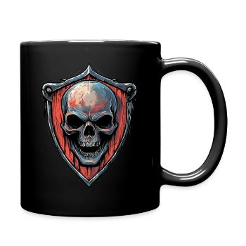 Motard Moto Skull Shield Badge MC - Mug uni - noir - Droite