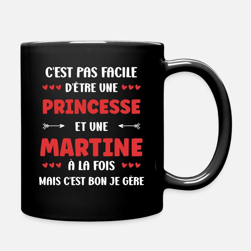 Martine - Mug uni - noir