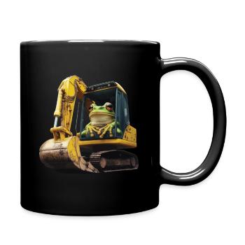 Frosch - Tasse einfarbig - Schwarz - Rechts