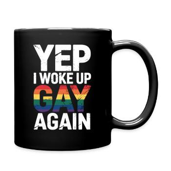 Pride in the Morning – Chemise LGBTQ - Mug uni - noir - Droite