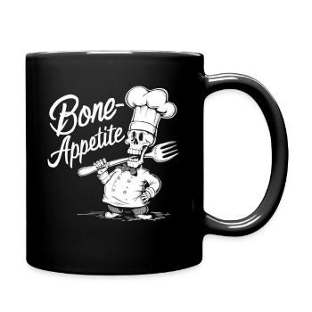 Os Appétit Squelette Chef - Mug uni - noir - Droite