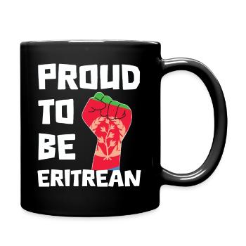 Stolz Eritreisch Zu Sein Statement - Tasse einfarbig - Schwarz - Rechts