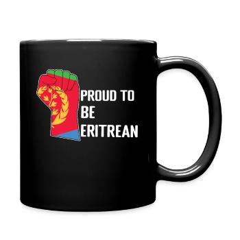 Stolz Eritreer Zu Sein Flagge Motiv - Tasse einfarbig - Schwarz - Rechts