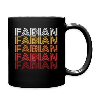Fabien - Mug uni - noir - Droite