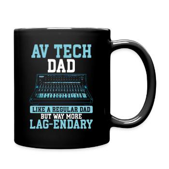 AV-Technik AV-Techniker Audiovisueller Techniker - Tasse einfarbig - Schwarz - Rechts