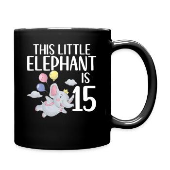 Elephant Lovers Gifts - Full Colour Mug - black - Right