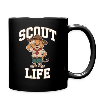 Scout Guide Scout Camping - Full Colour Mug - black - Right
