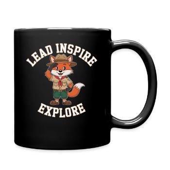 Scout Guide Scout Camping - Full Colour Mug - black - Right