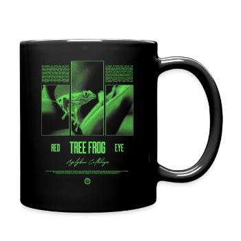Red Eyed Tree Frog Rainforest Amphibian - Full Colour Mug - black - Right