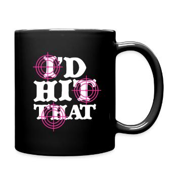 Laser Tag, je frapperais ça - Mug uni - noir - Droite