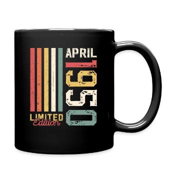 75th Birthday Legend March Born in 1950 - Full Colour Mug - black - Right