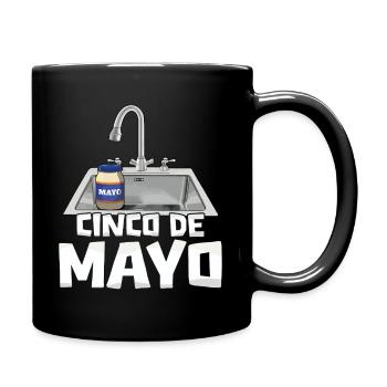 Cinco De Mayo Funny Washbasin Motif - Full Colour Mug - black - Right