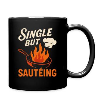 Bachelor, Der Gut Zu Hause Kocht, Solo Cook - Tasse einfarbig - Schwarz - Rechts