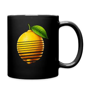 ZITRONE - Tasse einfarbig - Schwarz - Rechts