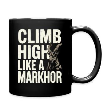 Markhor Lover Faune Animale Chèvre Sauvage Pakistan - Mug uni - noir - Droite
