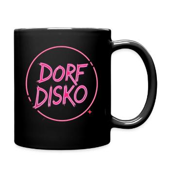 Dorf DISKO - Tasse einfarbig - Schwarz - Rechts