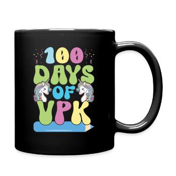 100 jours Vpk - Mug uni - noir - Droite