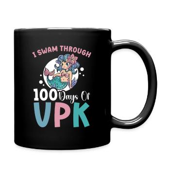 Ich Schwamm 100 Tage VPK Durch - Tasse einfarbig - Schwarz - Rechts