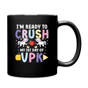 Je suis prêt à commencer ma première journée de vpk - Mug uni - noir - Droite