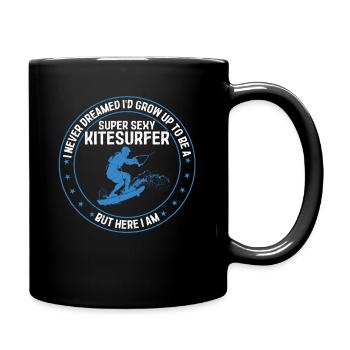 Kitesurf - Je grandirais pour être un super sexy - Mug uni - noir - Droite
