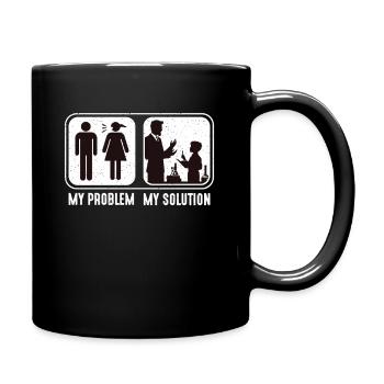 STEM Teacher My Problem My Solution Pictogram Dad - Tasse einfarbig - Schwarz - Rechts